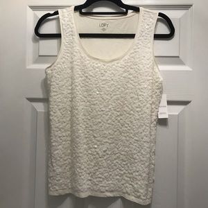 Loft Sequined Cotton Tank